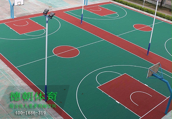 惠州硅PU篮球场建设
