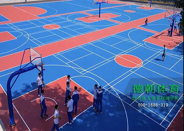 湖南铺设硅PU篮球场的标准造价