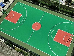 汕头小区丙烯酸室外篮球场案例