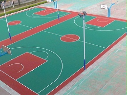 新国标硅PU篮球场